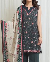 Charcoal Grey Lawn Suit