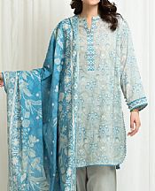 Light Grey Lawn Suit
