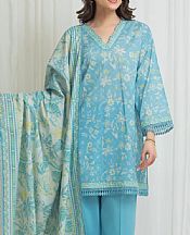 Turquoise Lawn Suit