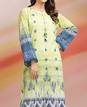Edenrobe Parrot Green Lawn Kurti- Pakistani Designer Lawn Suits