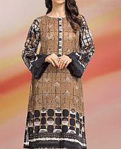 Edenrobe Light Brown Lawn Kurti- Pakistani Designer Lawn Suits