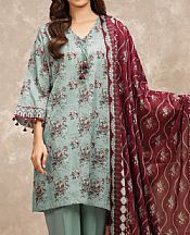 Edenrobe Summer Green Lawn Suit- Pakistani Lawn Dress