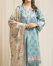 Edenrobe Cyan Lawn Suit- Pakistani Lawn Dress