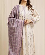 Edenrobe Ivory/Lilac Lawn Suit- Pakistani Lawn Dress