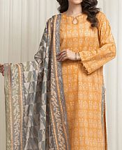 Edenrobe Orange Lawn Suit- Pakistani Designer Lawn Suits