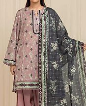 Edenrobe Oriental Pink/Black Lawn Suit- Pakistani Lawn Dress