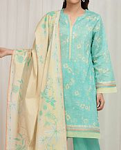 Edenrobe Turquoise Lawn Suit- Pakistani Lawn Dress