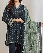 Edenrobe Black Lawn Suit- Pakistani Lawn Dress
