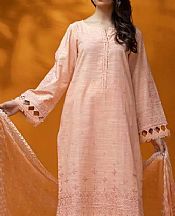 Edenrobe Dust Pink Crosshatch Suit- Pakistani Winter Clothing