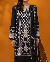 Edenrobe Black Dobby Suit- Pakistani Winter Dress