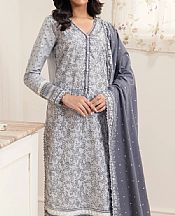 Edenrobe Grey Cambric Suit- Pakistani Winter Dress