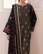 Edenrobe Black Cambric Suit- Pakistani Winter Dress
