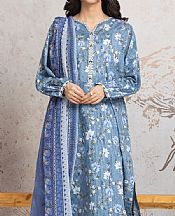 Edenrobe Baby Blue Cambric Suit- Pakistani Winter Clothing