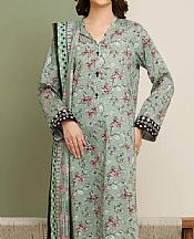 Edenrobe Summer Green Lawn Suit- Pakistani Designer Lawn Suits