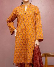 Edenrobe Orange Lawn Suit- Pakistani Lawn Dress