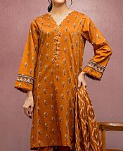 Edenrobe Orange Lawn Suit- Pakistani Lawn Dress