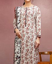 Edenrobe Off White Lawn Suit- Pakistani Lawn Dress