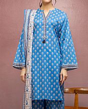 Edenrobe Blue Lawn Suit- Pakistani Designer Lawn Suits
