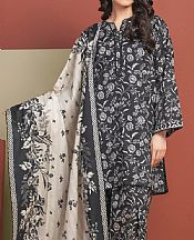 Edenrobe Black/Off White Lawn Suit- Pakistani Designer Lawn Suits