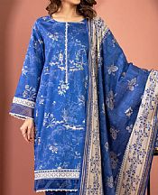 Edenrobe Royal Blue Lawn Suit- Pakistani Designer Lawn Suits