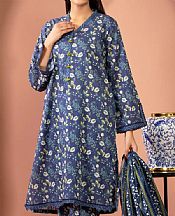 Edenrobe Navy Blue Lawn Suit- Pakistani Designer Lawn Suits