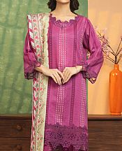 Edenrobe Raspberry Pink Lawn Suit- Pakistani Designer Lawn Suits