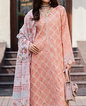Edenrobe Peach Lawn Suit- Pakistani Designer Lawn Suits
