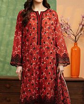 Edenrobe Shocking Orange Lawn Suit- Pakistani Lawn Dress
