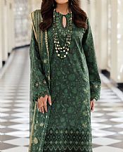 Edenrobe Green Lawn Suit- Pakistani Designer Lawn Suits