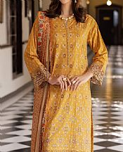 Edenrobe Mustard Lawn Suit- Pakistani Lawn Dress