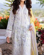 Edenrobe Off White Lawn Suit- Pakistani Designer Lawn Suits