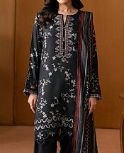 Edenrobe Black Viscose Twill Suit- Pakistani Winter Dress