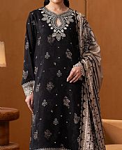 Edenrobe Black Viscose Twill Suit- Pakistani Winter Dress