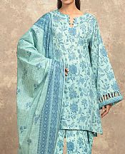 Edenrobe Aqua Lawn Suit- Pakistani Designer Lawn Suits