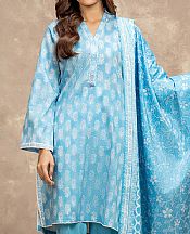 Edenrobe Dark Turquoise Lawn Suit- Pakistani Designer Lawn Suits
