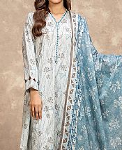 Edenrobe Light Grey Lawn Suit- Pakistani Designer Lawn Suits