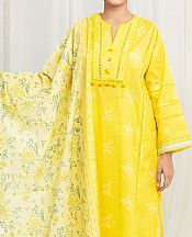 Edenrobe Yellow Lawn Suit- Pakistani Designer Lawn Suits