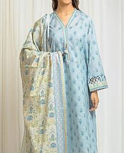 Edenrobe Pale Aqua Lawn Suit- Pakistani Lawn Dress