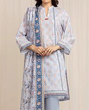Edenrobe Light Grey Lawn Suit- Pakistani Lawn Dress