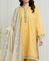 Edenrobe Yellow Lawn Suit- Pakistani Lawn Dress