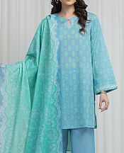 Edenrobe Turquoise Lawn Suit- Pakistani Designer Lawn Suits