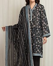 Edenrobe Black Lawn Suit- Pakistani Designer Lawn Suits