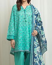 Edenrobe Sea Green Lawn Suit- Pakistani Lawn Dress