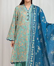 Edenrobe Sea Green Lawn Suit- Pakistani Designer Lawn Suits
