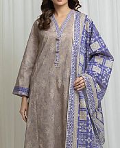 Edenrobe Beige Lawn Suit- Pakistani Lawn Dress
