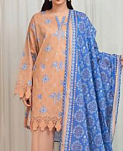 Edenrobe Peach Lawn Suit- Pakistani Lawn Dress