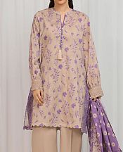 Edenrobe Beige Lawn Suit- Pakistani Lawn Dress