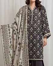 Edenrobe Charcoal Lawn Suit- Pakistani Designer Lawn Suits