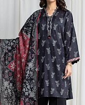 Edenrobe Black Lawn Suit- Pakistani Lawn Dress