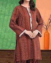 Edenrobe Brown Lawn Suit (2 Pcs)- Pakistani Designer Lawn Suits